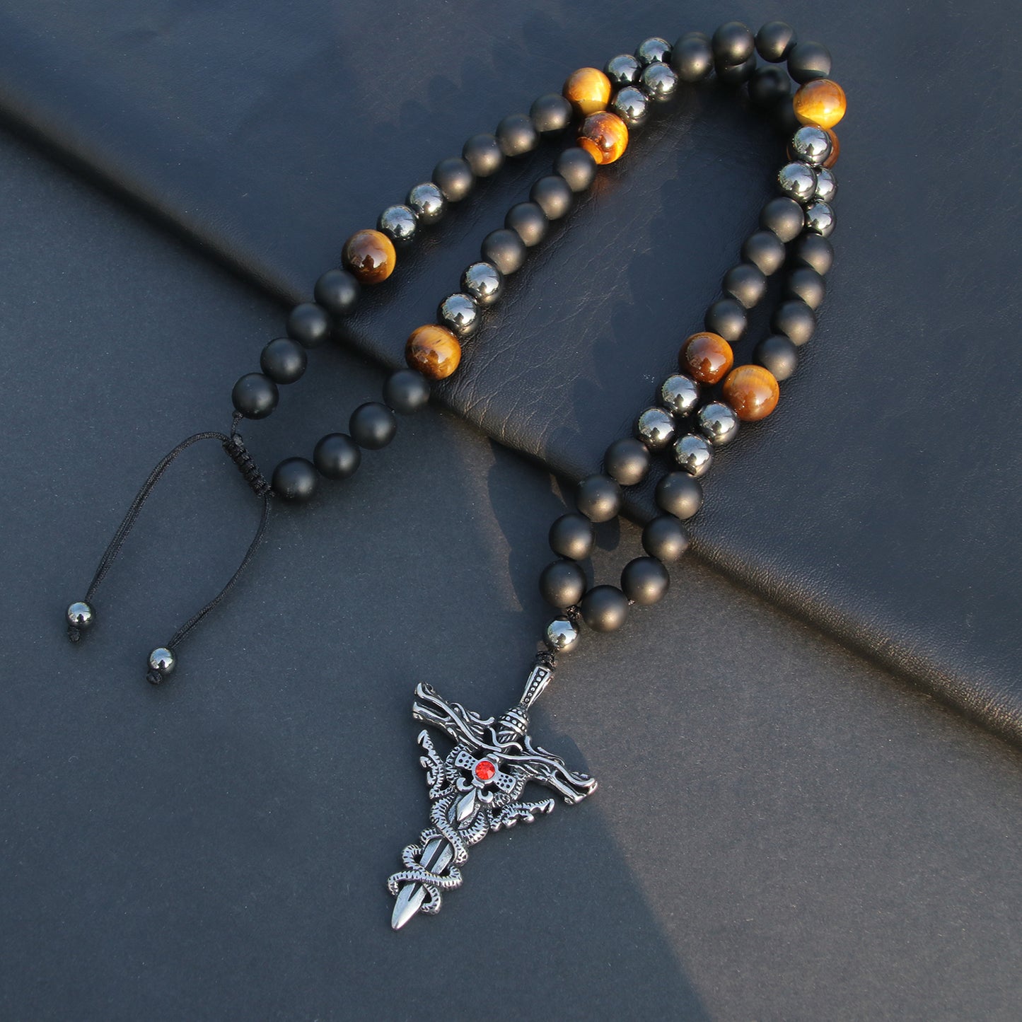 Cross Bead Necklace