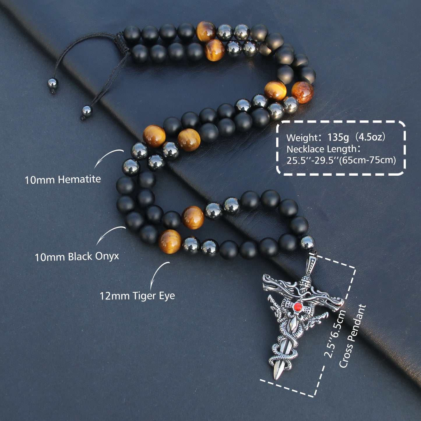 Cross Bead Necklace