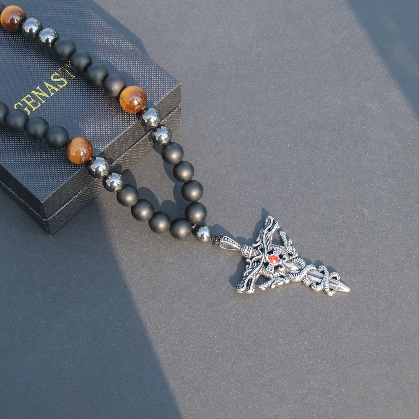 Cross Bead Necklace