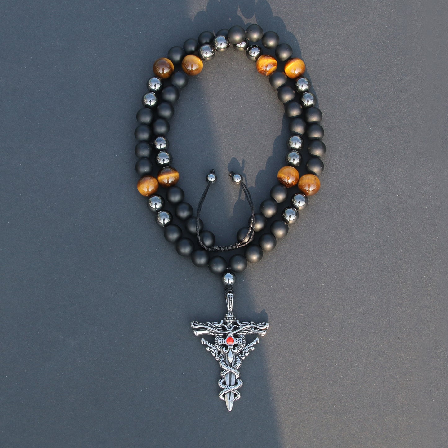 Cross Bead Necklace