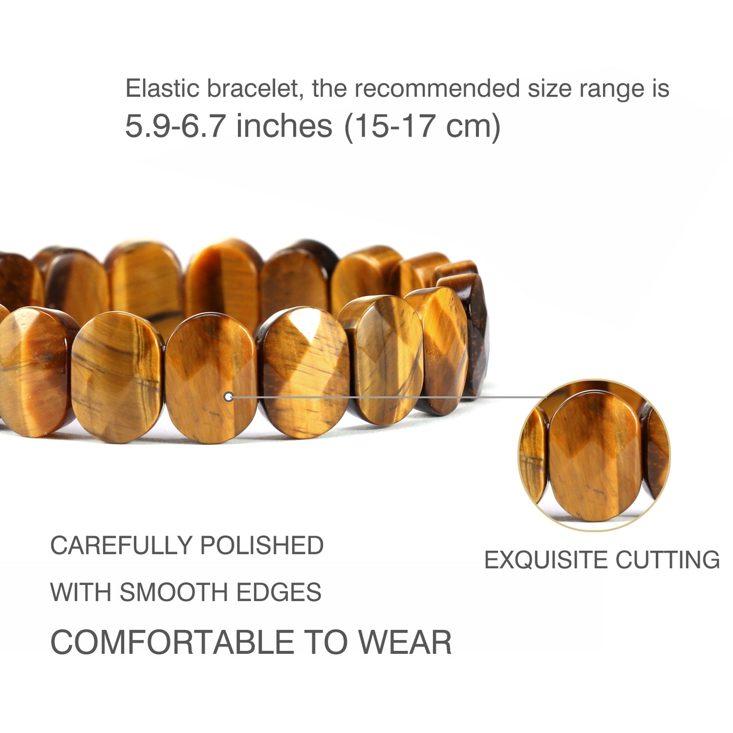 Tiger Eye Bracelet for Women – Protection & Luck Healing Crystal