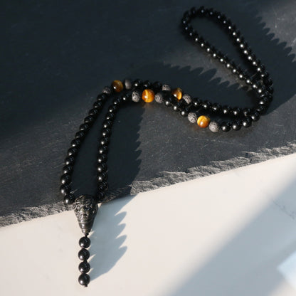 Rainbow Obsidian PIXIU Pendant Necklace