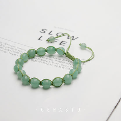 Green Aventurine Single-layer Bracelet, 8mm