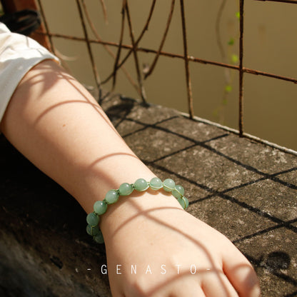 Green Aventurine Single-layer Bracelet, 8mm