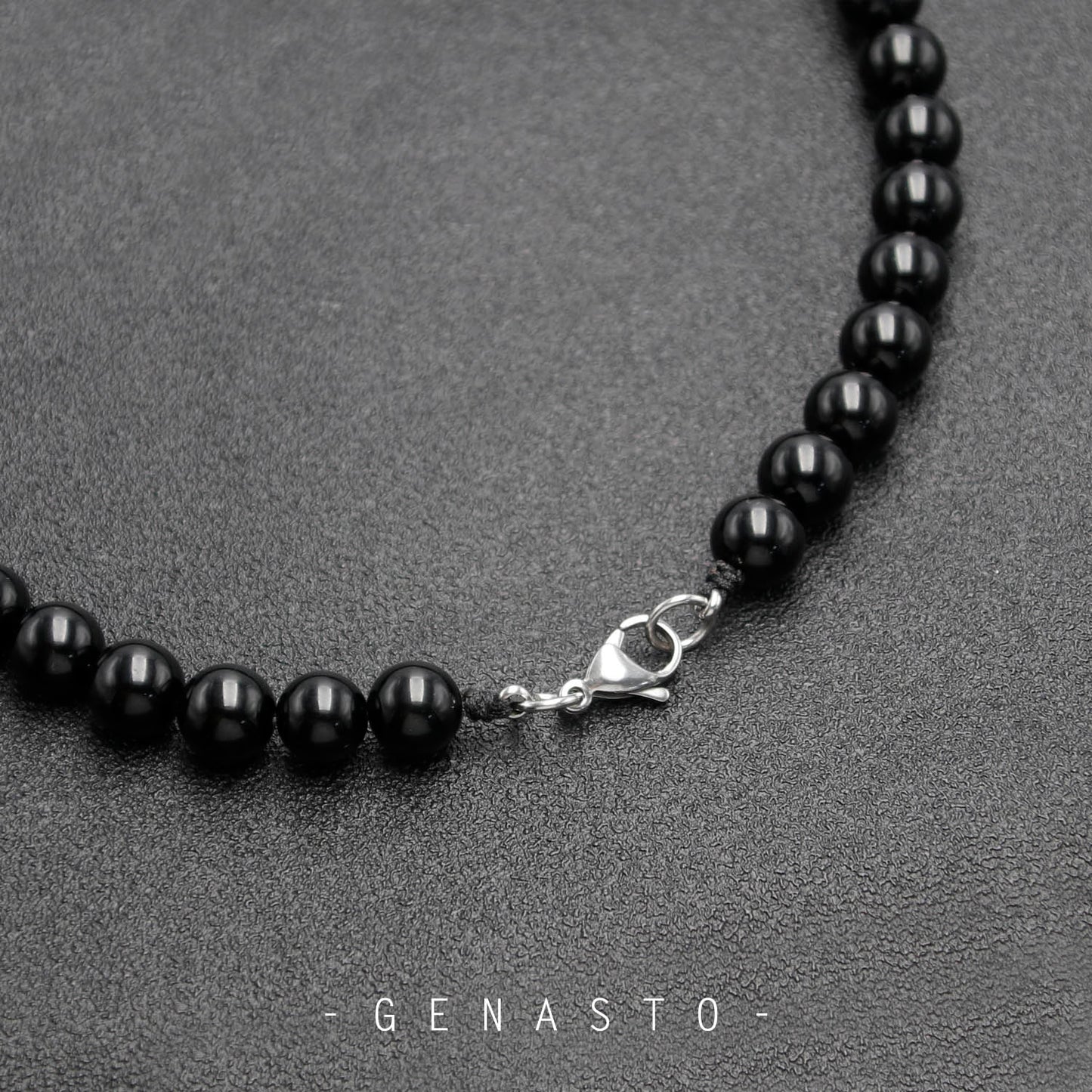 Black Tourmaline & Black Obsidian Necklace