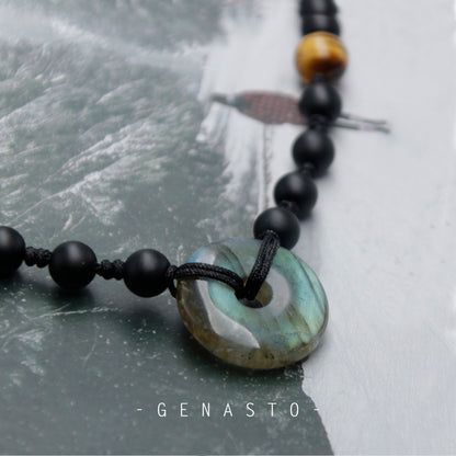 Labradorite Beaded Pendant