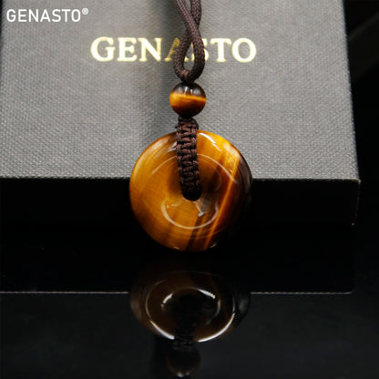 Brown Tiger Eye Pendant, Round