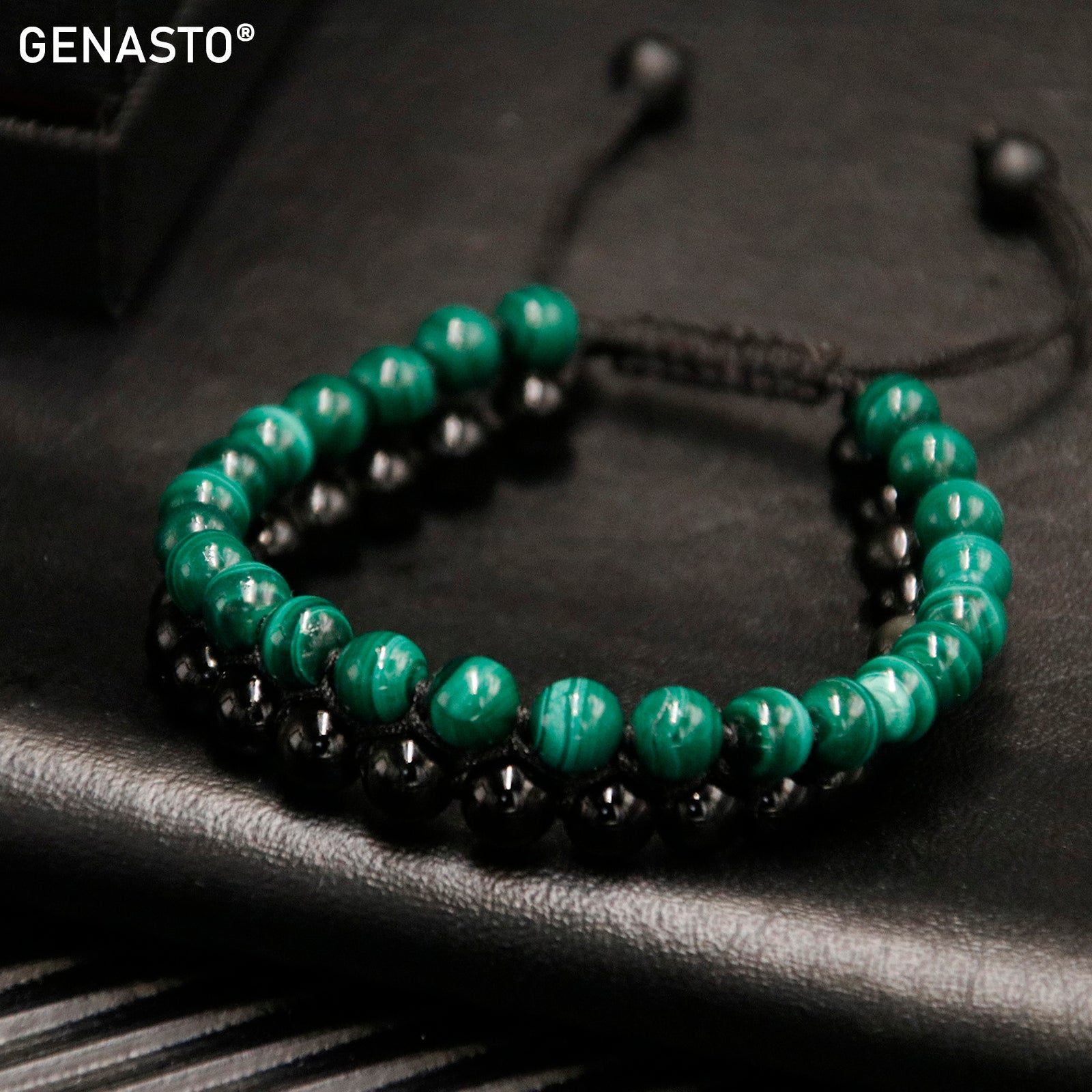 malachite crystal beads 