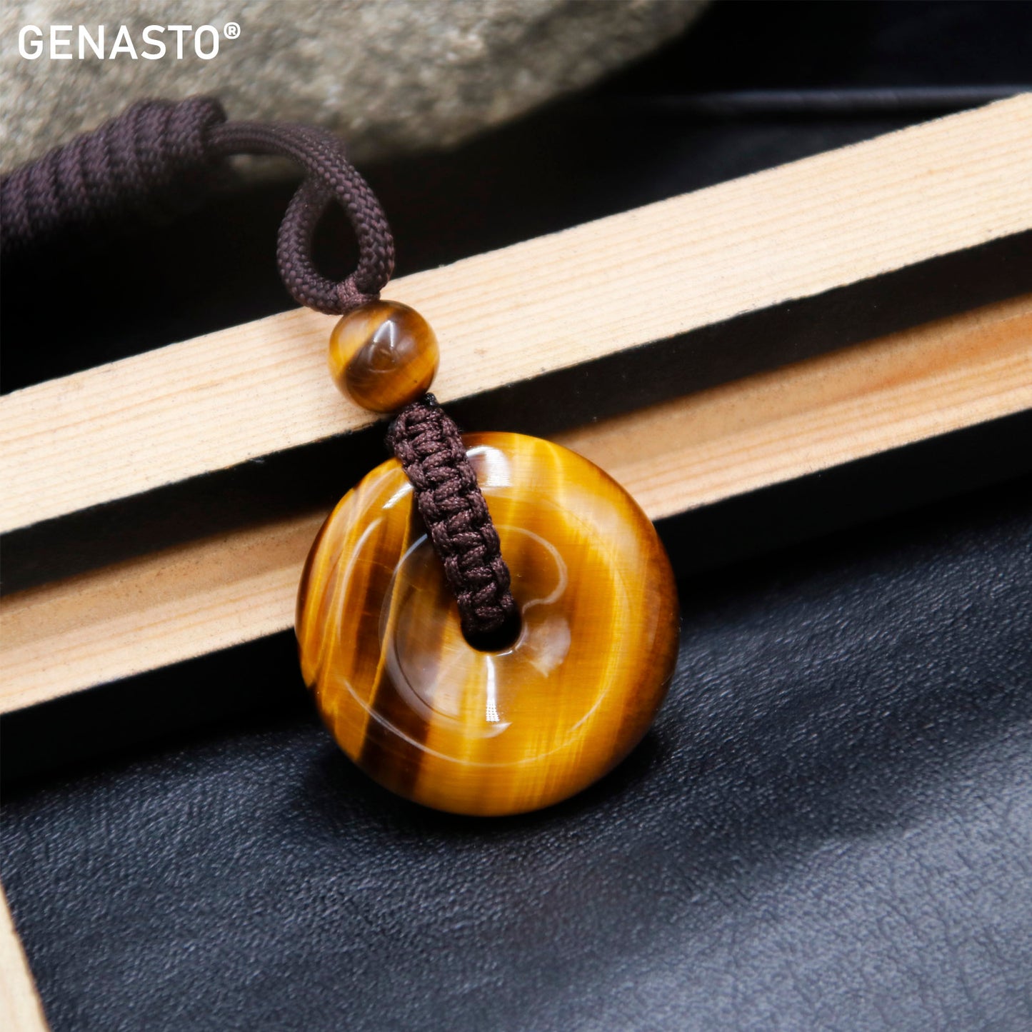 Brown Tiger Eye Pendant, Round
