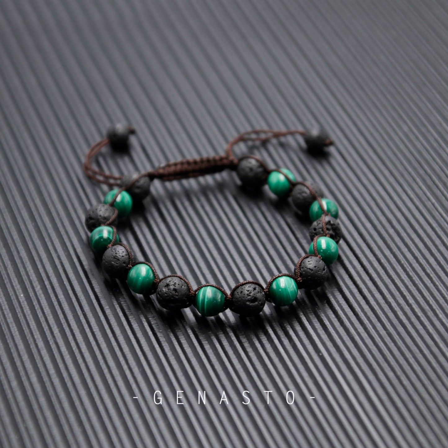 Malachite Charged Elastic Bracelet – CHARGED