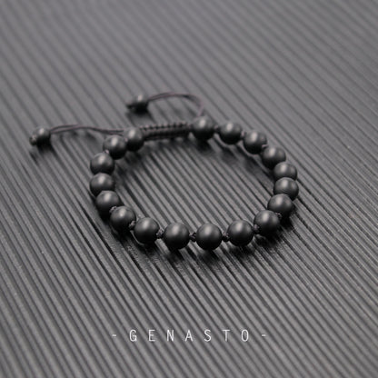 Black Onyx Single-layer Bracelet, 8mm