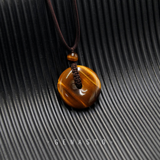 Brown Tiger Eye Pendant, Round